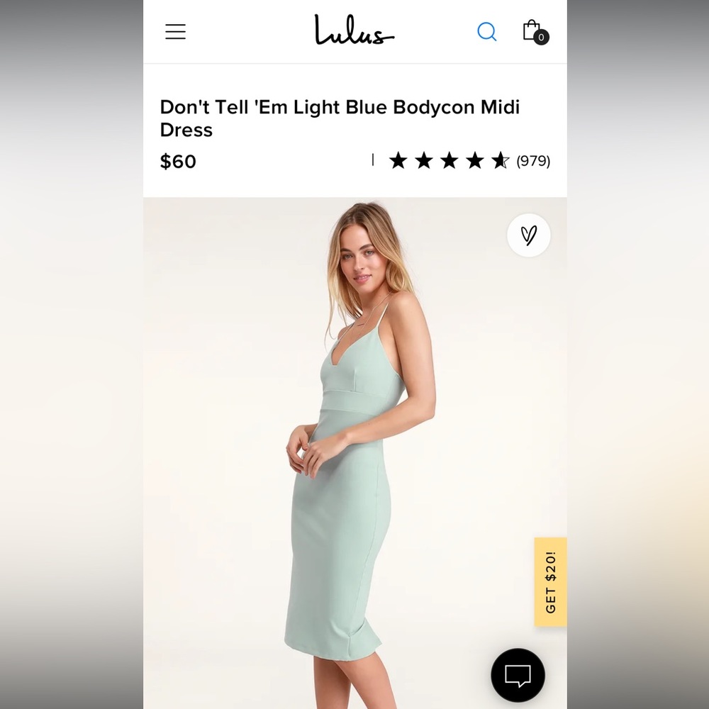 Small lulus bodycon dress